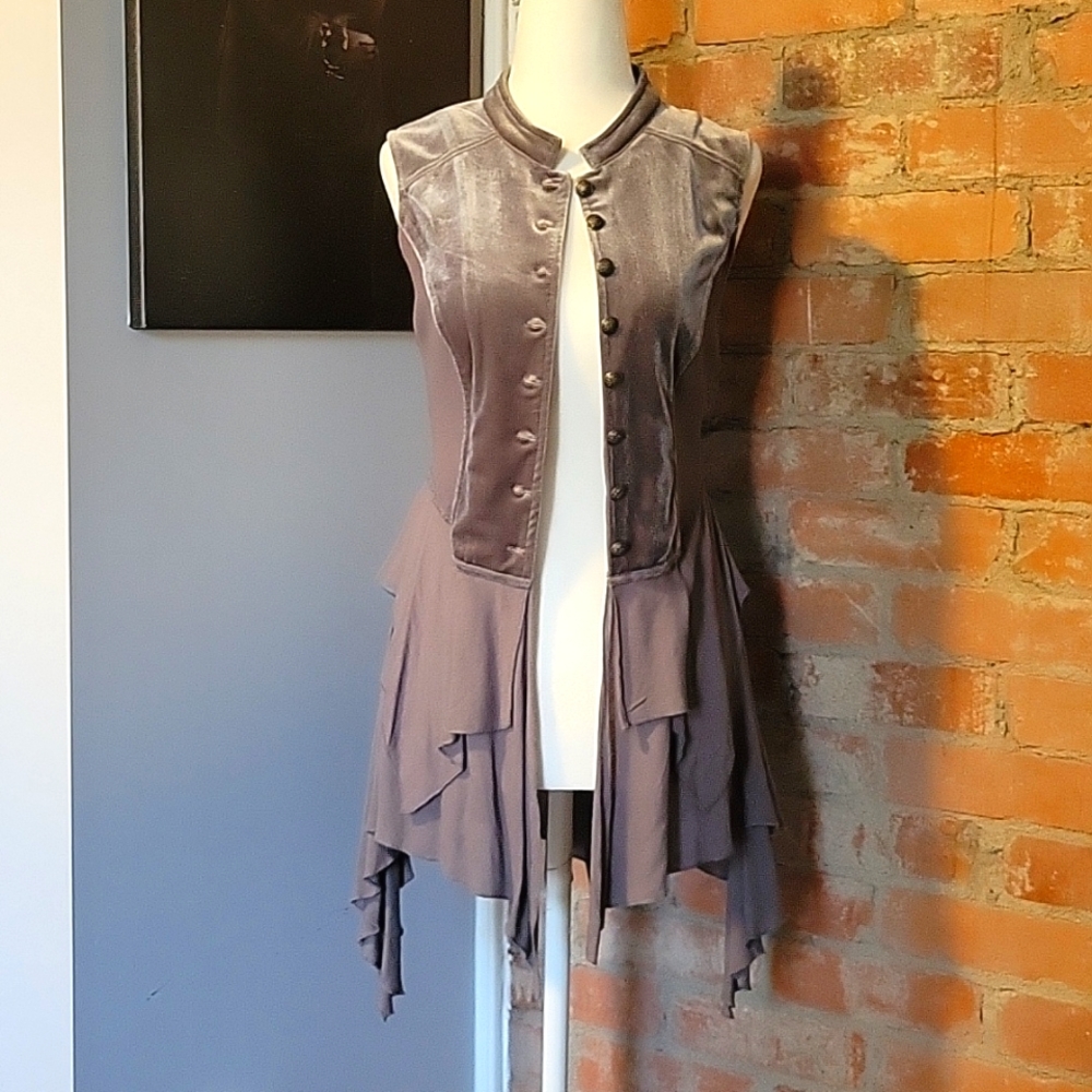 Gimmicks Velvet Boho Vest